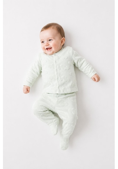 Tiffany Baby & Kids Puffy Cloudy Tasarımlı Patikli 2li Takım Yeşil