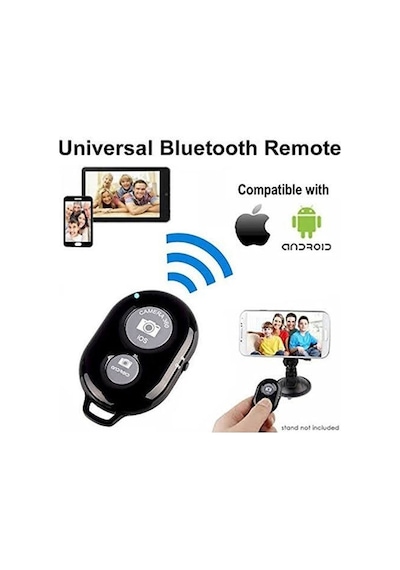 Bluetooth Kumanda Shutter Tüm Telefonlara Uyumlu Video Selfie Ve Fotoğraf Çekme Kolaylığı