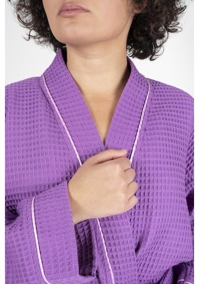 Varol Kaos Serisi Kimono Yaka Pike Bornoz Sabahlık Lila-xxl LİLA