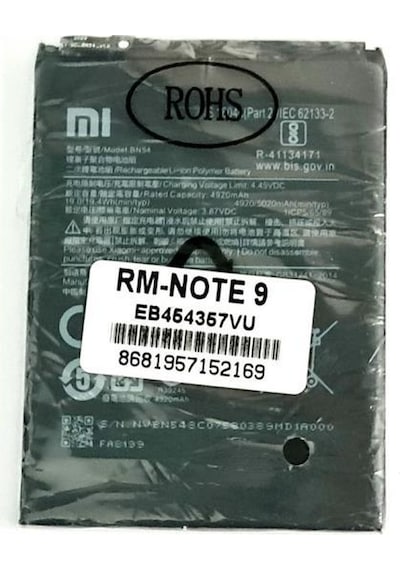 Xiaomi Redmi Note 9 PRO (BN54) Batarya Pil