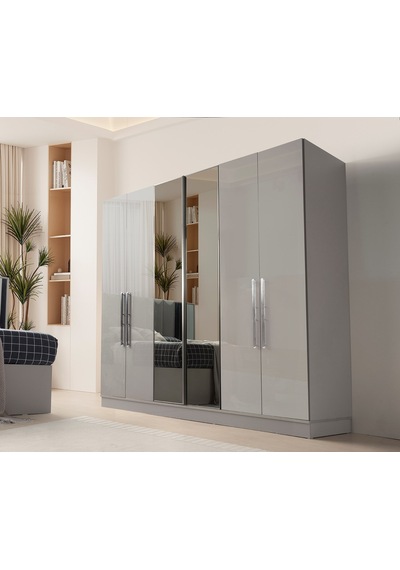 Hazal Mdf 6 Kapılı Dolap