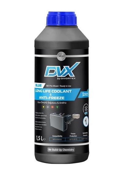 Divortex Dvx -25 Organik Mavi Antifriz 1,5 L