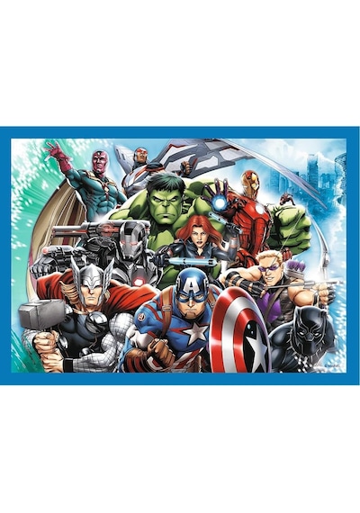 Puzzles - "4'ü 1 Arada" - Cesur Yenilmezler/disney Marvel Yenilmezler Standart
