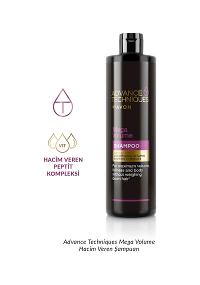 Avon Advance Techniques Mega Volume Hacim Veren Şampuan 2 x 400 ML