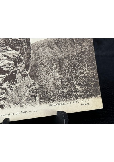 Fransa Vintage Kartpostal Hotel Ollivier.t. C. F.c.a.f. Guıllaumes. Gorges De Guillaumes Et Du Var. Ll