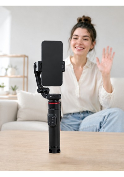 Aı Akıllı Takipli Selfie Stick Gimbal Stabilizatör Bluetooth Kumandalı Tripod