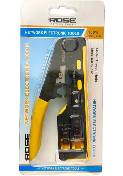 Rose Rc-812 Cat5/cat6/cat7 Ez-rj45-rj11 Konnektör Sıkma Pensesi 1 Adet