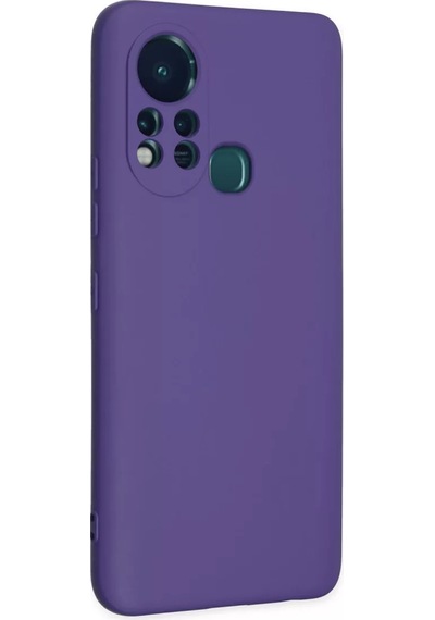 Newface İnfinix Hot 11s Kılıf Nano İçi Kadife Silikon - Mor
