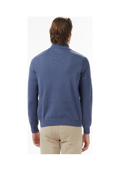 Nautica Erkek Mavi Classic Fit Kazak Düz S57220t Mavi