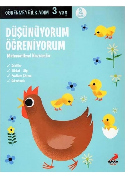 +3 Yaş Düşünüyorum Öğreniyorum Erdem Yayınları