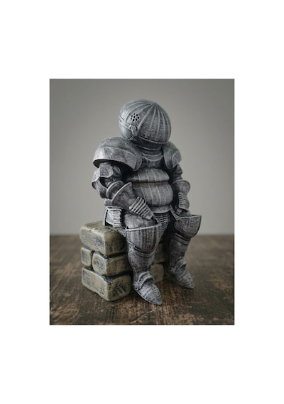 Eselya3d Dark Souls "catarina'lı Siegmeyer" Onion Knight Oturan Figür-onion Knight Heykel-fanart