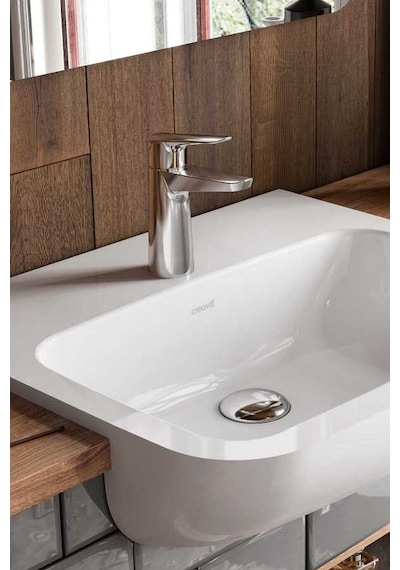 Creavit BV1500 Bevel Lavabo Armatürü Krom