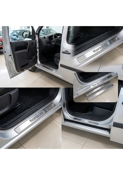 Renault Kangoo Krom Kapı Eşiği Takımı 2008-2021 Arası 4 Parça Paslanmaz Çelik Rnltkngookketkm00000001