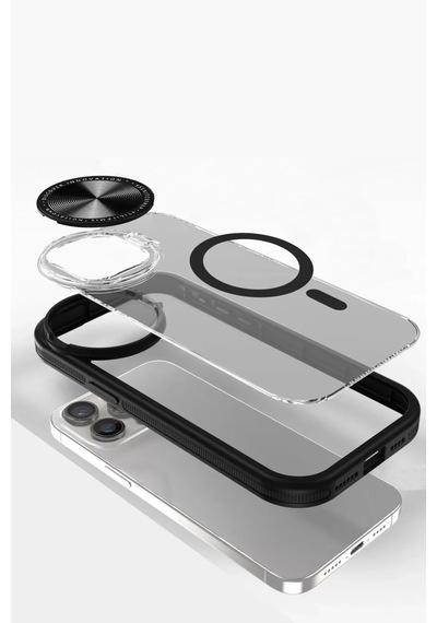 Newface Apple İphone 11 Kılıf Teleskop Lens Magsafe Silikon Kapak - Siyah