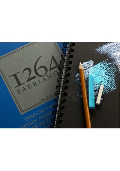 Fabriano 1264 Siyah Eskiz Defteri 200 Gr. 20 Yp. Spiralli A3