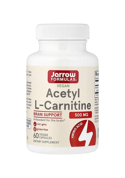 Jarrow Formulas, Vegan Acetyl L-carnitine, 500 Mg, 60 Veggie Capsules Aromasız