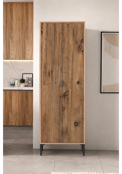 Arden 2 Kapaklı Çok Amaçlı Mutfak/kiler Dolabı 65x190x37 Cm Atlantik Çam