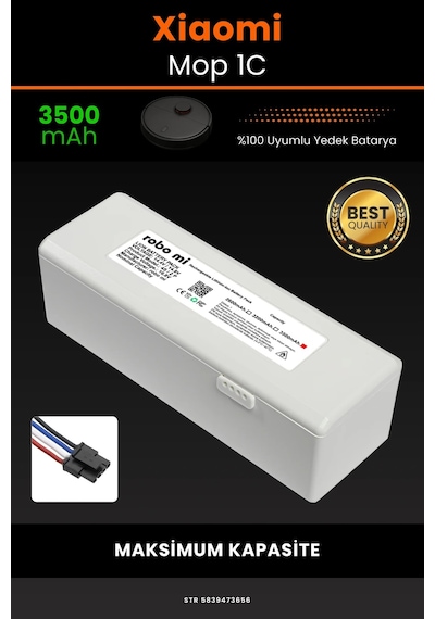 Xiaomi Mi Vacuum Mop 1c 3500mAh Robot Süpürge Bataryası