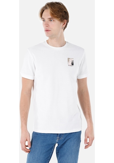 Colin's Colins Beyaz Erkek Tshirt K.Kol Cl1067700 Q1.V2 Ofw Beyaz