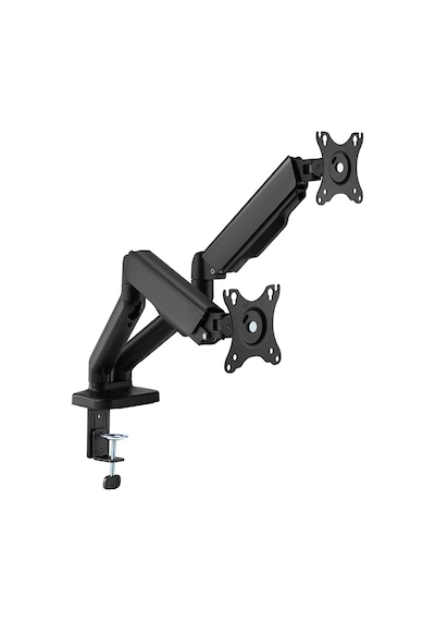 Çiftli Monitör Kolu 17-32 Inç Yaylı Dengeleyici 360 Döner Dual Monitor Stand 2x 9 Kg Kapasiteli