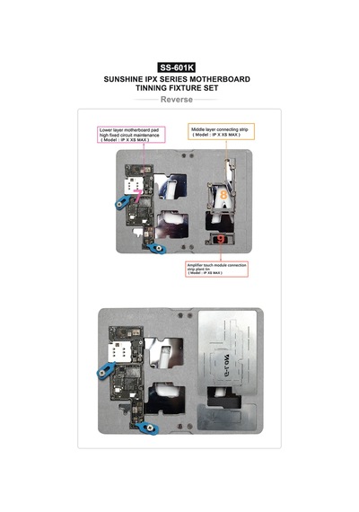 Sunshine Ss-601x Apple, Uyumlu iPhone X Bord Tutucu