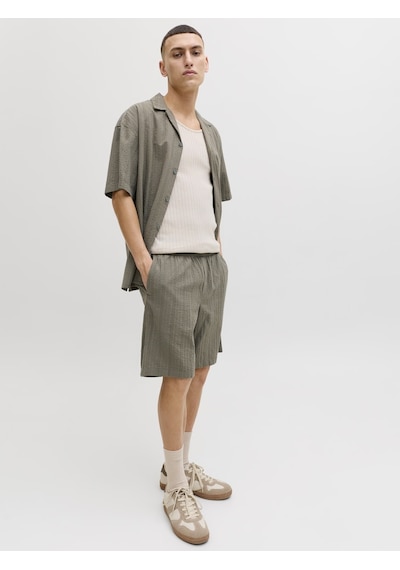 Jack & Jones Jack Jones Erkek Pamuklu Şort 12289531 Yeşil