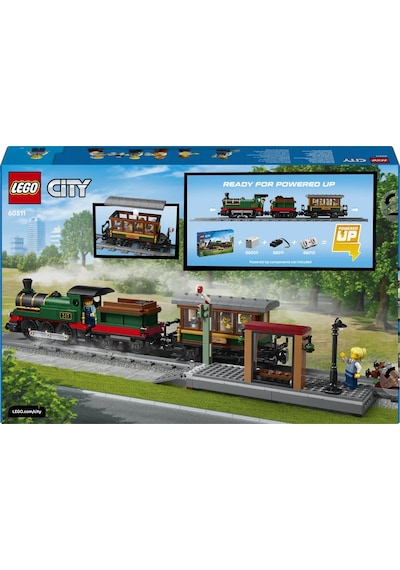 LEGO® City Klasik Buharlı Tren 60511 - 7 Yaş ve Üzeri Çocuklar İçin Yaratıcı Oyuncak Yapım Seti (575 Parça)