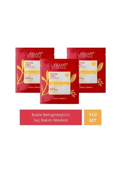 Urban Care Twisted Curls Hibiscus Shea Butter Saç Bakım Maskesi PKT.URBANCARE.056