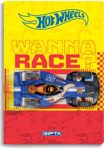 Gıpta Hot Wheels Karton Kapak Dikişli Not Defteri A6 48 Yaprak Çizgili 5443 Çok Renkli