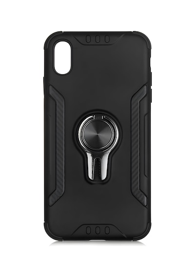 Apple Uyumlu iPhone Xs Max Kılıf Stand Olma Özellikli Araç Tutuculu Ko Ko Kılıf Siyah