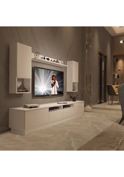 Decoraktiv Trendstyle 5220das Mdf Tv Ünitesi Tv Sehpası Beyaz