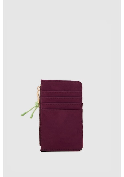 Shule Bags Lume Süet Kadın Kartlık Bordo