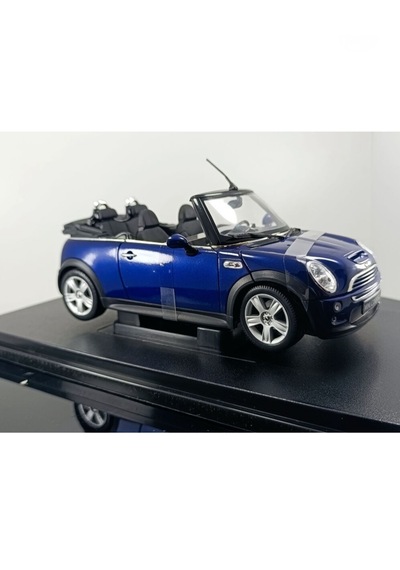 Welly 1:18 Mini Cooper S Cabrio Lacivert Model Araba