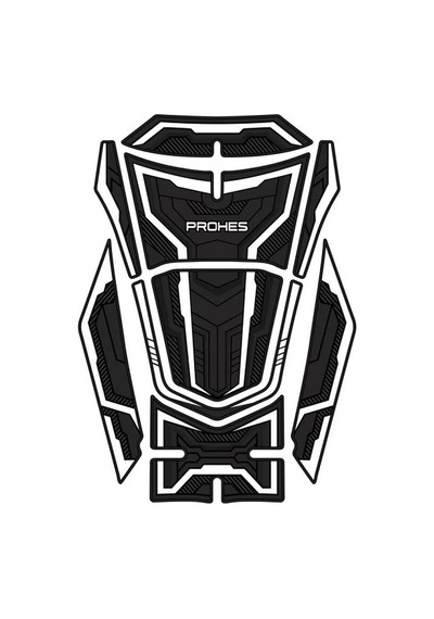 Honda Pcx 125 2021-2024 Uyumlu Kauçuk Tankpad Takımı Beyaz