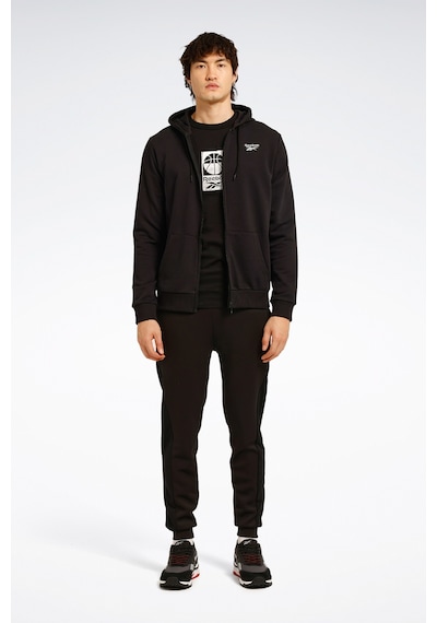 Reebok Id French Terry Sl Logo F Siyah Erkek Eşofman Üstü 000000000101965477 Siyah