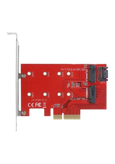 Pcı-express X4 To Ngff M.2 B & B+m Key Sata Ssd Pci E Çevirici