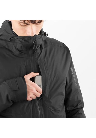 Salomon C21049 Patroller 3ın1 Down Jkt Erkek Outdoor Montu - Siyah Siyah