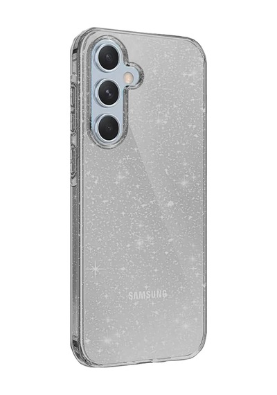 Newface Samsung Galaxy A25 5g Kılıf Glow Kapak - Siyah Şeffaf