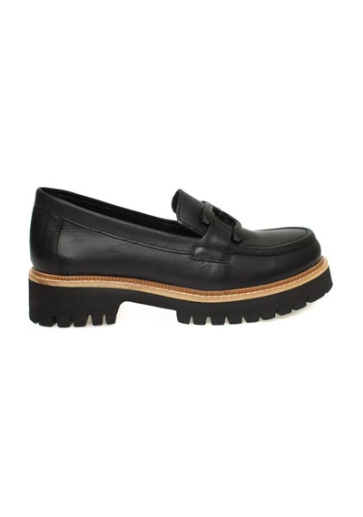Mammamia D24ya-3165 Tokalı Hafif Loafer Deri Kadın Ayakkabı Gri