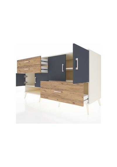Kronos Konsol 3 Raflı 3 Çekmeceli 4 Kapaklı 176x59x99 Aytaşı-antr Aytaşı-antrasit/çam Kronos Konsol 3 Raflı 3 Çekmeceli 4 Kapaklı 176x59x99 Aytaşı-antr Aytaşı-antrasit/çam
