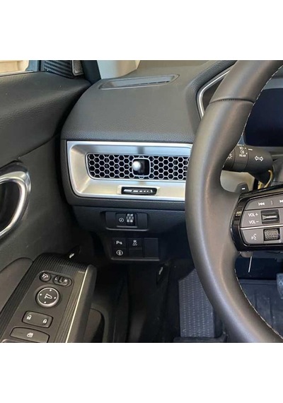 Honda Civic FE1 Göğüslük Kaplama 2 Parça Silver 2022+