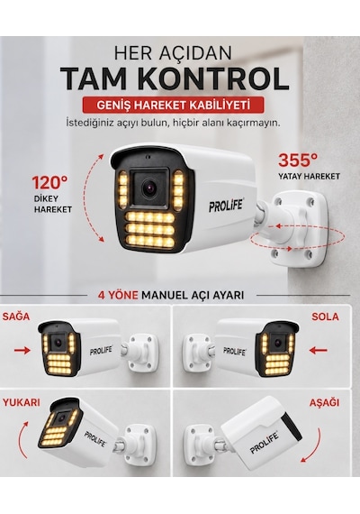 8 Li Sesli Güvenlik Kamerası 5 Mp Gece Renkli Full Hd Kamera Seti 8 Li Sesli Güvenlik Kamerası 5 Mp Gece Renkli Full Hd Kamera Seti