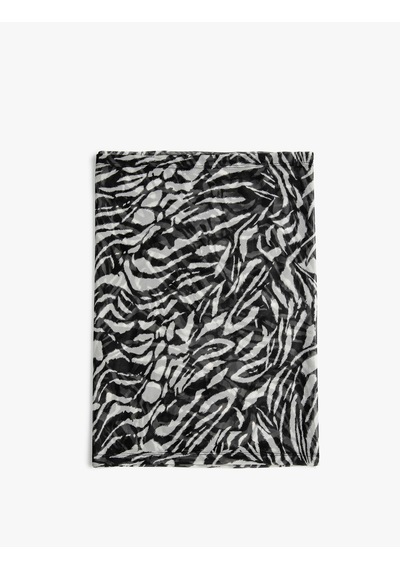 Koton Zebra Desenli Pareo Rahat Kesim Pk Siyah Beyaz 3sak50001bk