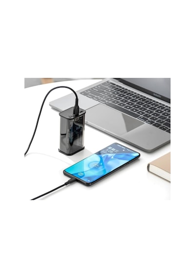 22.5w Hızlı Şarjlı Şeffaf Tasarımlı Dijital Ekranlı 10000 Mah Taşınabilir Şarj Cihazı Powerbank Beyaz