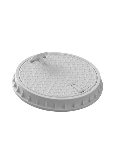 400Mm Yuvarlak Rögar Kapağı - Çerçeve + Düz Kapak