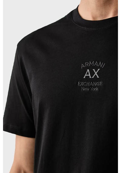 Armani Exchange Pamuklu Regular Fit Bisiklet Yaka T Shirt Erkek T Shirt Xm003023 Af10358 Uc001 Siyah