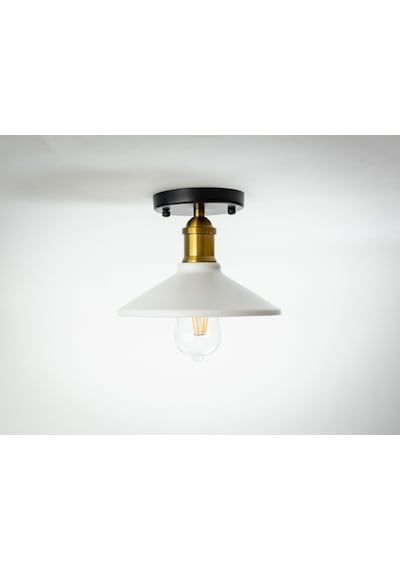 Riolight Retro Tekli Metal Plofonyer Avize Şapka Çap: 22Cm