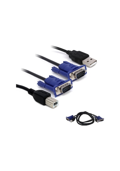 Powermaster Kwm Swıtch Kablo 1.5 Metre Vga Erkek-Erkek + Usb + Pr