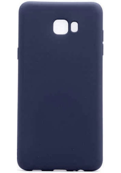 Samsung Uyumlu Galaxy C7 Pro Kılıf Zore Premier Silikon Kapak Lacivert