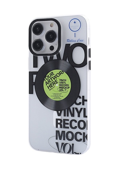 Apple   Uyumlu   iPhone 14 Pro Kılıf Apollo Magneticsafe Desenli Kapak - Apollo Şeffaf - 5